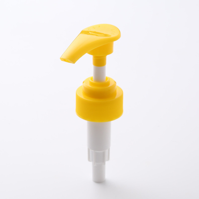 Sarı Renkli Plastik Losyon Pompaları 28/400 Sıvı El Sabunluk Pompası