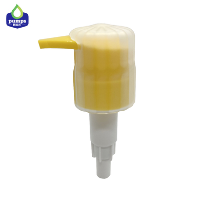 Şeffaf Kapak Boyunlu Sarı Renk Temizleme Jeli Dispenser Pompası 33/410